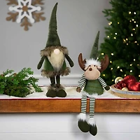 Northlight 20" Striped Legs Moose Christmas Tabletop Decor