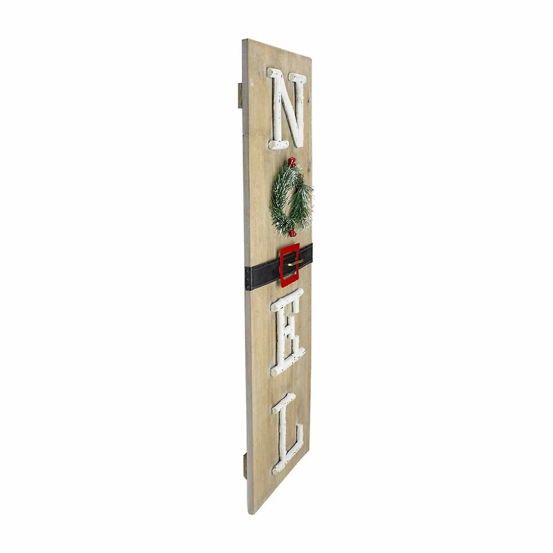 Northlight 23.75" Wooden Santas Belt Wall Sign