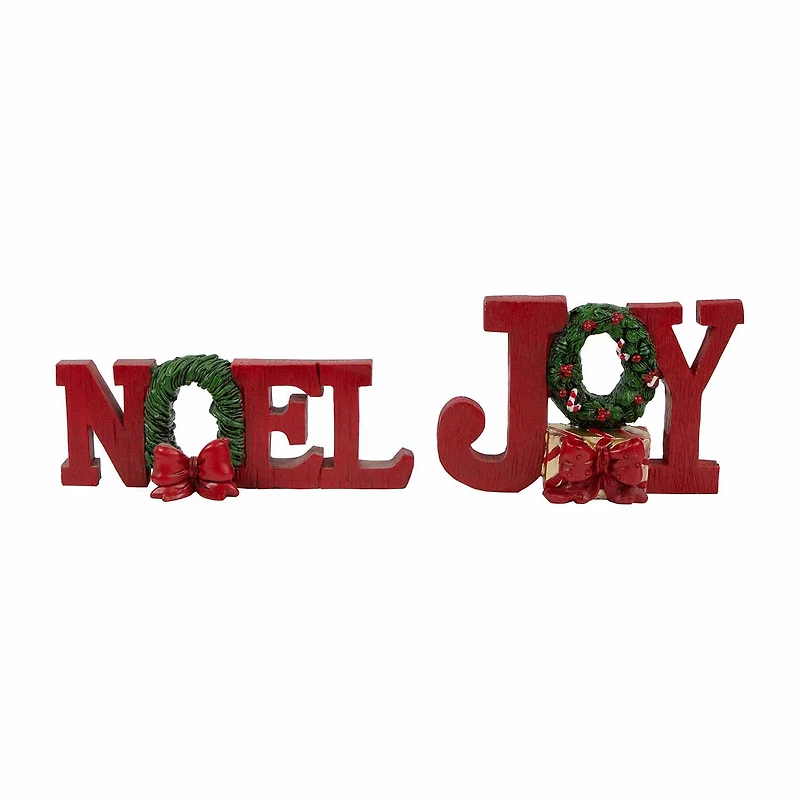 Northlight Wreath And Bow 2-pc. Christmas Tabletop Decor