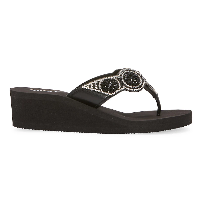 Mixit Womens 5 Disc Wedge Sandals