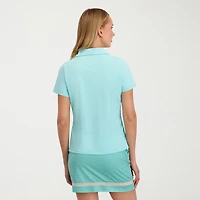 Stella Parker Womens Short Sleeve Polo Shirt
