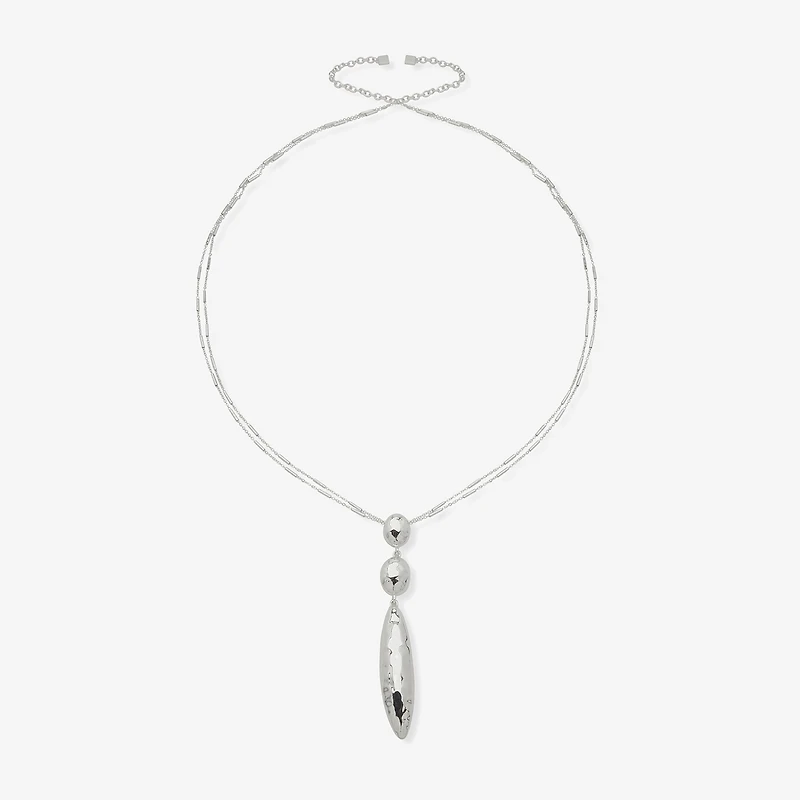 Worthington Silver Tone Womens 34 Inch Pendant Necklace