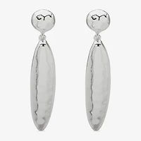 Worthington Silver Tone Womens Drop Earrings