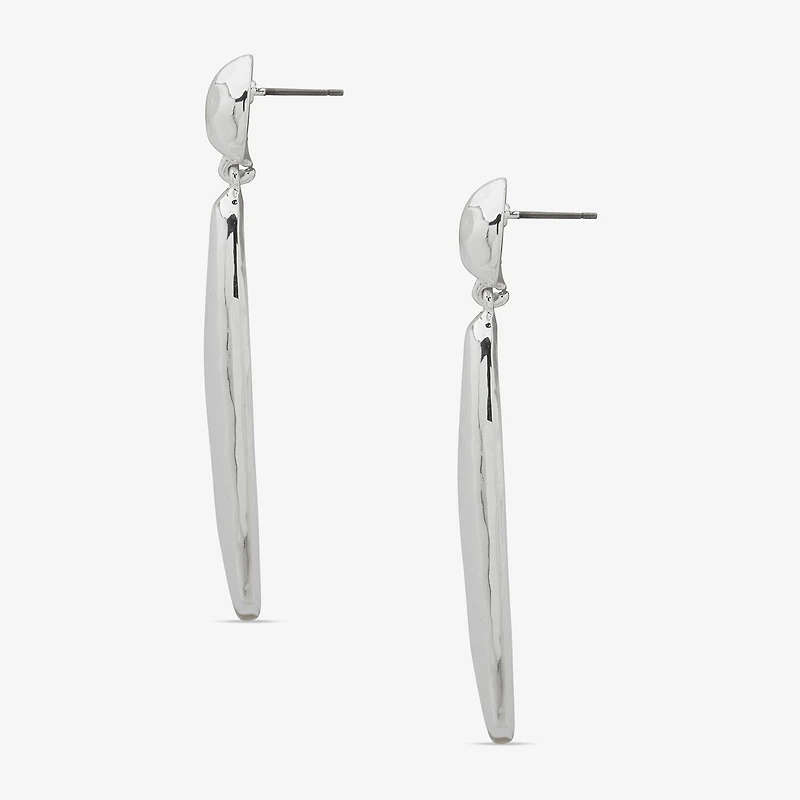 Worthington Silver Tone Womens Drop Earrings