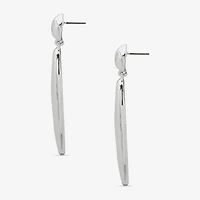 Worthington Silver Tone Womens Drop Earrings