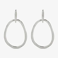 Worthington Silver Tone Womens Drop Earrings