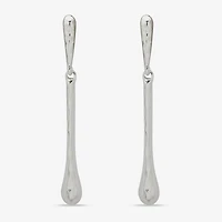 Worthington Silver Tone Womens Drop Earrings