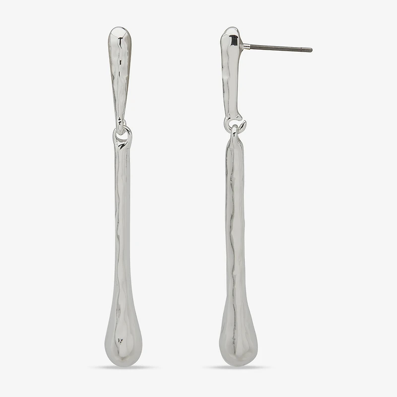 Worthington Silver Tone Womens Drop Earrings