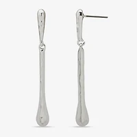 Worthington Silver Tone Womens Drop Earrings