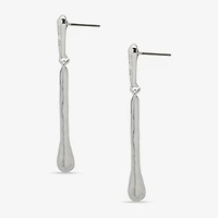 Worthington Silver Tone Womens Drop Earrings