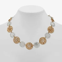 a.n.a Two Tone Womens 16 Inch Collar Necklace
