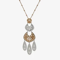 a.n.a Two Tone Womens 30 Inch Pendant Necklace