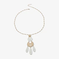 a.n.a Two Tone Womens 30 Inch Pendant Necklace