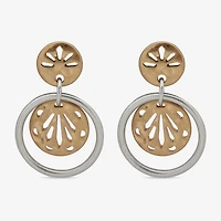 a.n.a Two Tone Womens Drop Earrings
