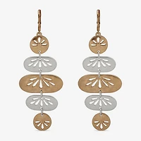 a.n.a Two Tone Womens Drop Earrings