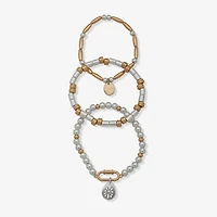 a.n.a Two Tone Womens Stretch Bracelet