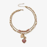 a.n.a Gold Tone Womens 16 Inch Strand Necklace