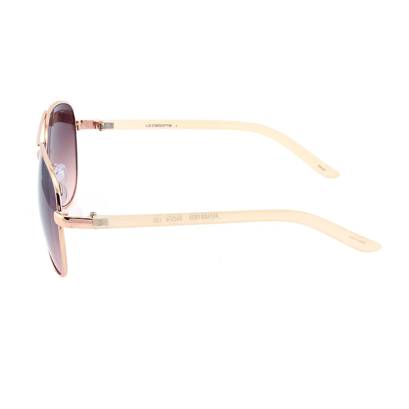 Liz Claiborne On The Deck Womens Aviator Sunglasses