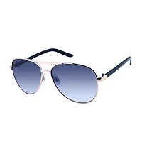 Liz Claiborne On The Dock Round Womens Aviator Sunglasses