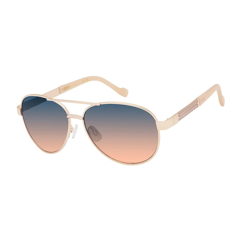JS Jessica Simpson Womens UV PROTECTION Aviator Sunglasses