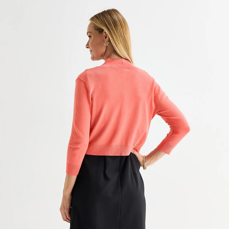 Perceptions Womens 3/4 Sleeve Shrug