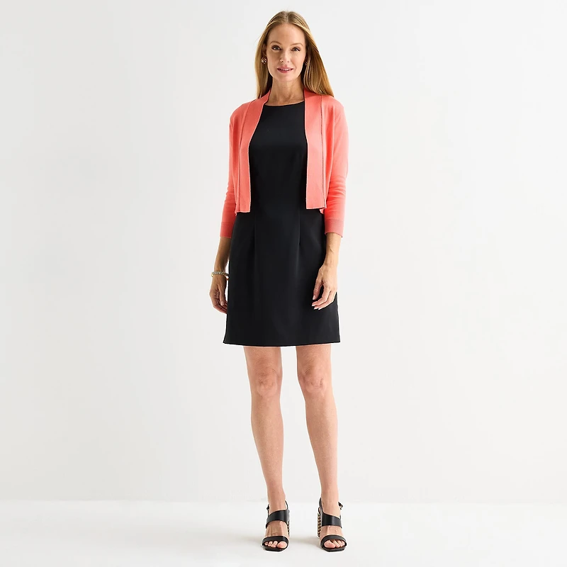 Perceptions Womens 3/4 Sleeve Shrug