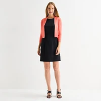 Perceptions Womens 3/4 Sleeve Shrug