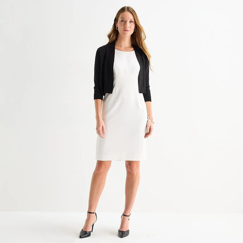 Perceptions Womens 3/4 Sleeve Shrug