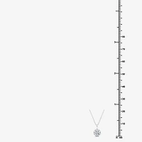 G/Si1-Si2) Womens 1 CT. T.W. Lab Grown White Diamond Sterling Silver Round 18 Inch Pendant Necklace