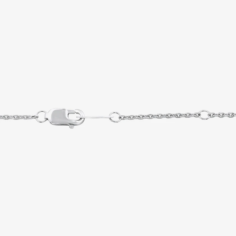 (F/Vs1) Womens 5 CT. T.W. Lab Grown White Diamond 14K Gold Round 18 Inch Pendant Necklace
