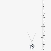 (F/Vs1) Womens 5 CT. T.W. Lab Grown White Diamond 14K Gold Round 18 Inch Pendant Necklace