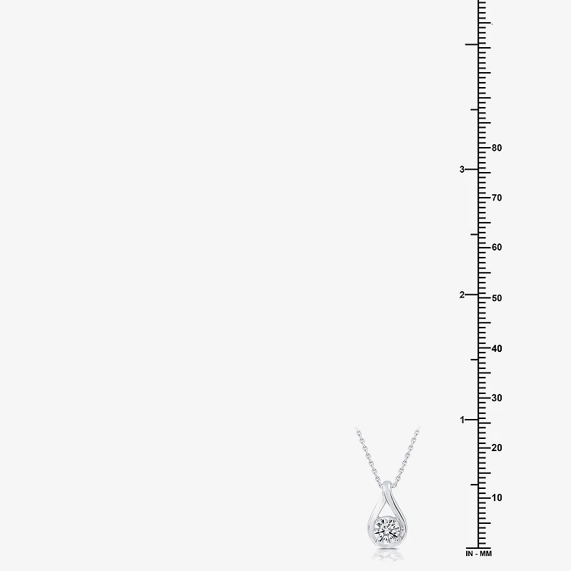 ( G/SI1-SI2) 1/2 CT. Lab-Grown Diamond Sterling Silver or 14K Gold over 18 Inch Pendant Necklace