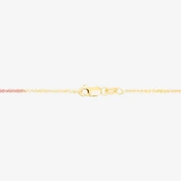 Made in Italy Womens 14K Tri-Color Gold 18 Inch Link Chain Necklace