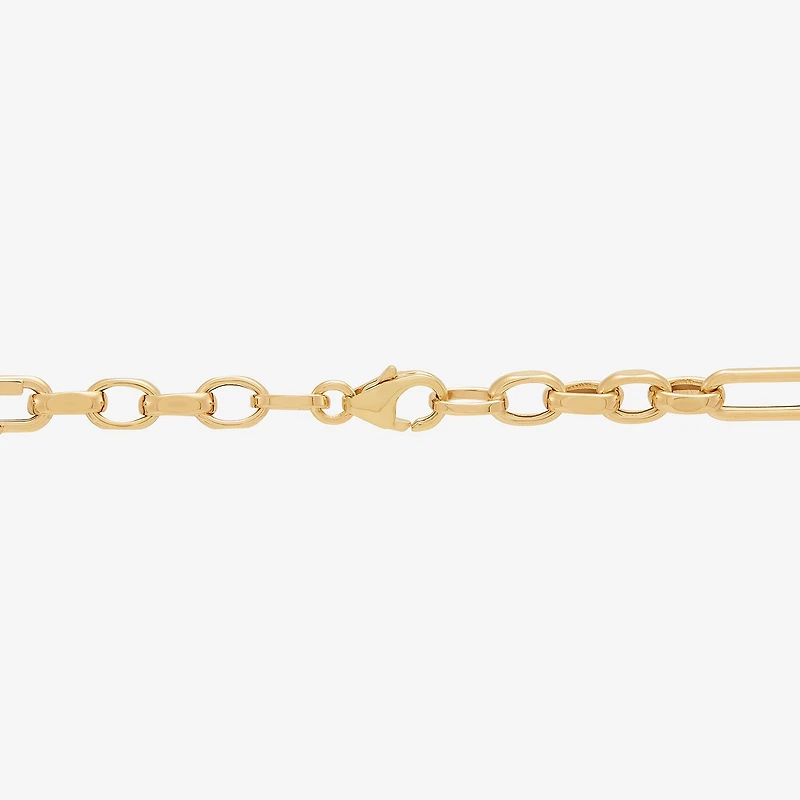 Made in Italy Womens 14K Gold 18 Inch Link Chain Necklace