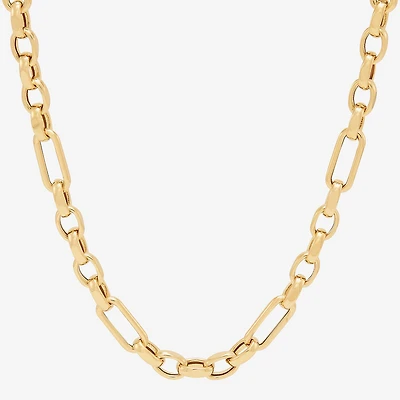 Made in Italy Womens 14K Gold 18 Inch Link Chain Necklace