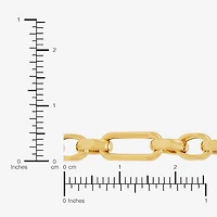Made in Italy Womens 14K Gold 18 Inch Link Chain Necklace