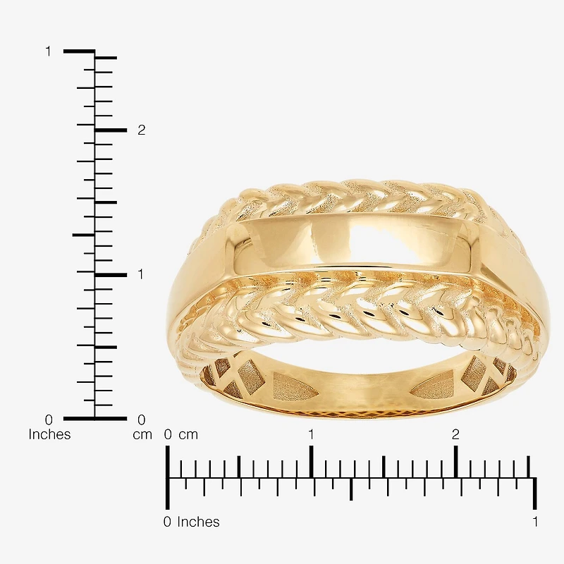 Mens 16.5MM 10K Gold Band