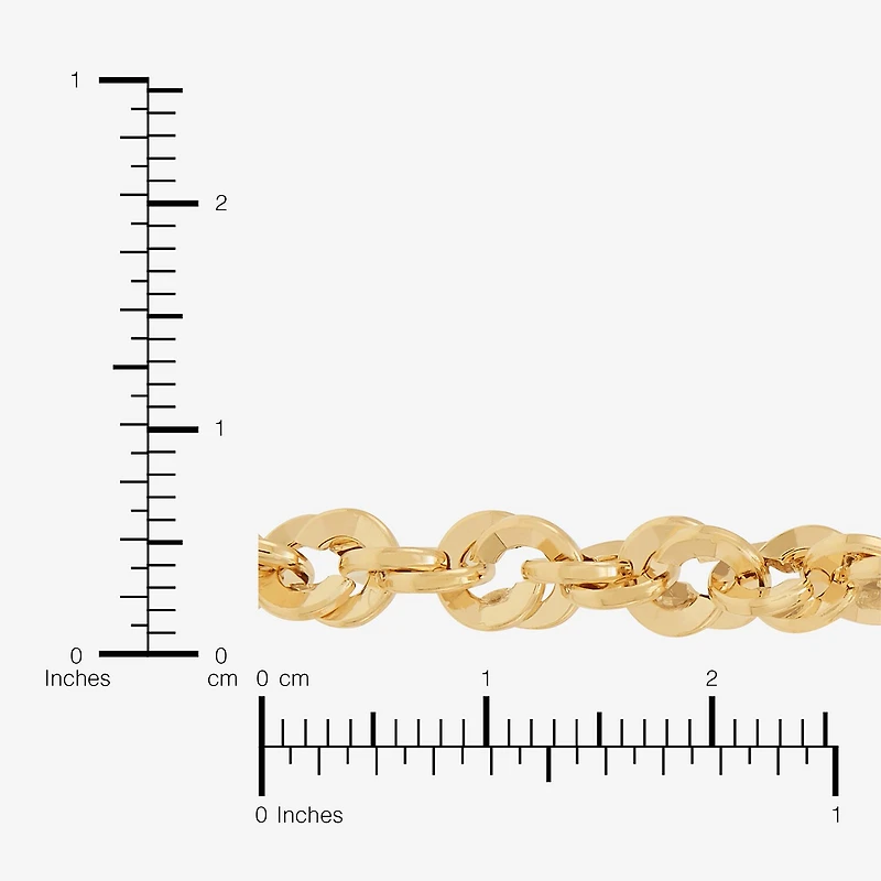 Womens 14K Gold 18 Inch Singapore Chain Necklace