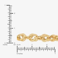 Womens 14K Gold 18 Inch Singapore Chain Necklace