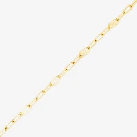 Made in Italy Womens 14K Gold 18 Inch Paperclip Chain Necklace