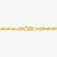 Made in Italy Womens 24K Gold Over Silver 24 Inch Rope Chain Necklace