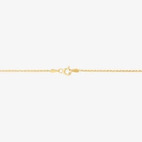 Made in Italy Womens 24K Gold Over Silver 24 Inch Rope Chain Necklace