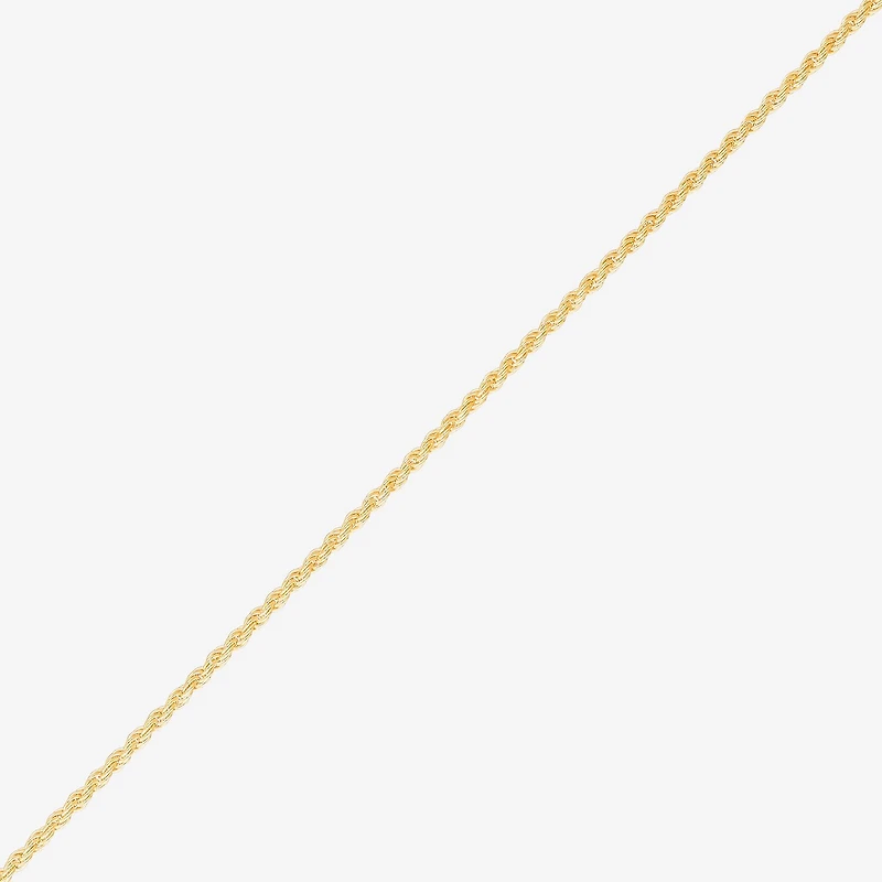 Made in Italy Womens 24K Gold Over Silver 24 Inch Rope Chain Necklace