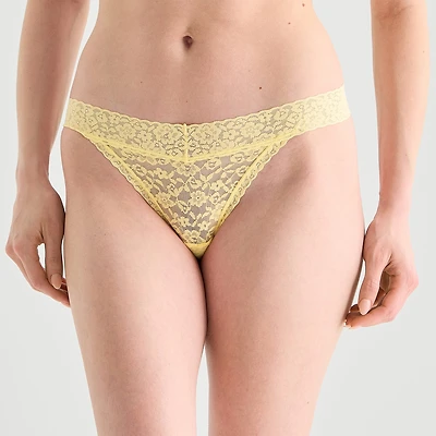 Ambrielle Everyday Lace Thong Panty
