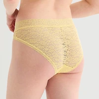 Ambrielle Everyday Lace High Cut Panty