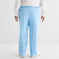 J. Ferrar Ultra Comfort Mens Big and Tall Stretch Fabric Regular Fit Flat Front Suit Pant
