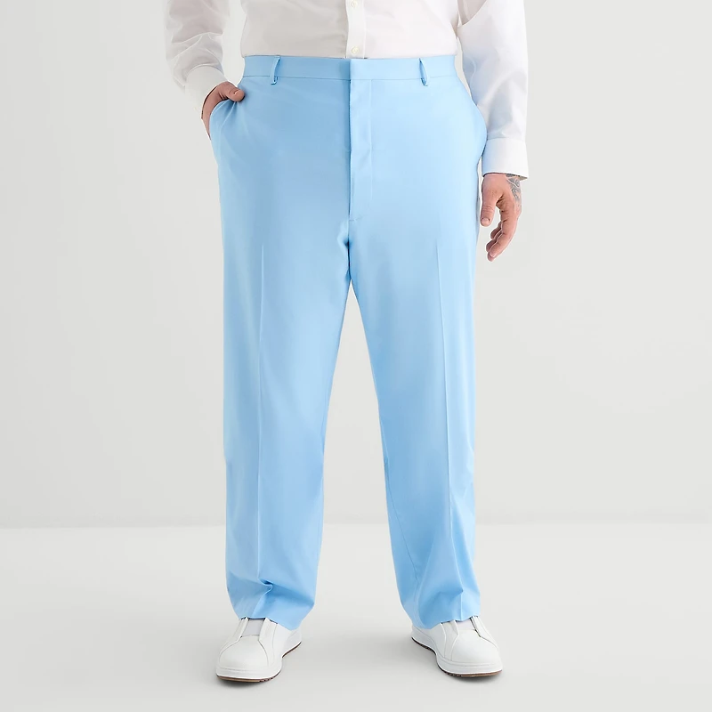 J. Ferrar Ultra Comfort Mens Big and Tall Stretch Fabric Regular Fit Flat Front Suit Pant