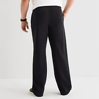 Shaquille O'Neal XLG™ Double Knit Mens Straight Mid Rise Classic Fit Big and Tall Track Pant