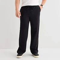 Shaquille O'Neal XLG™ Double Knit Mens Straight Mid Rise Classic Fit Big and Tall Track Pant