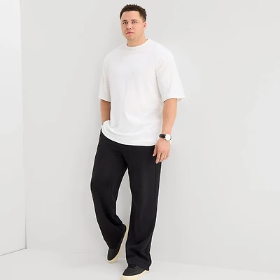 Shaquille O'Neal XLG™ Double Knit Mens Straight Mid Rise Classic Fit Big and Tall Track Pant